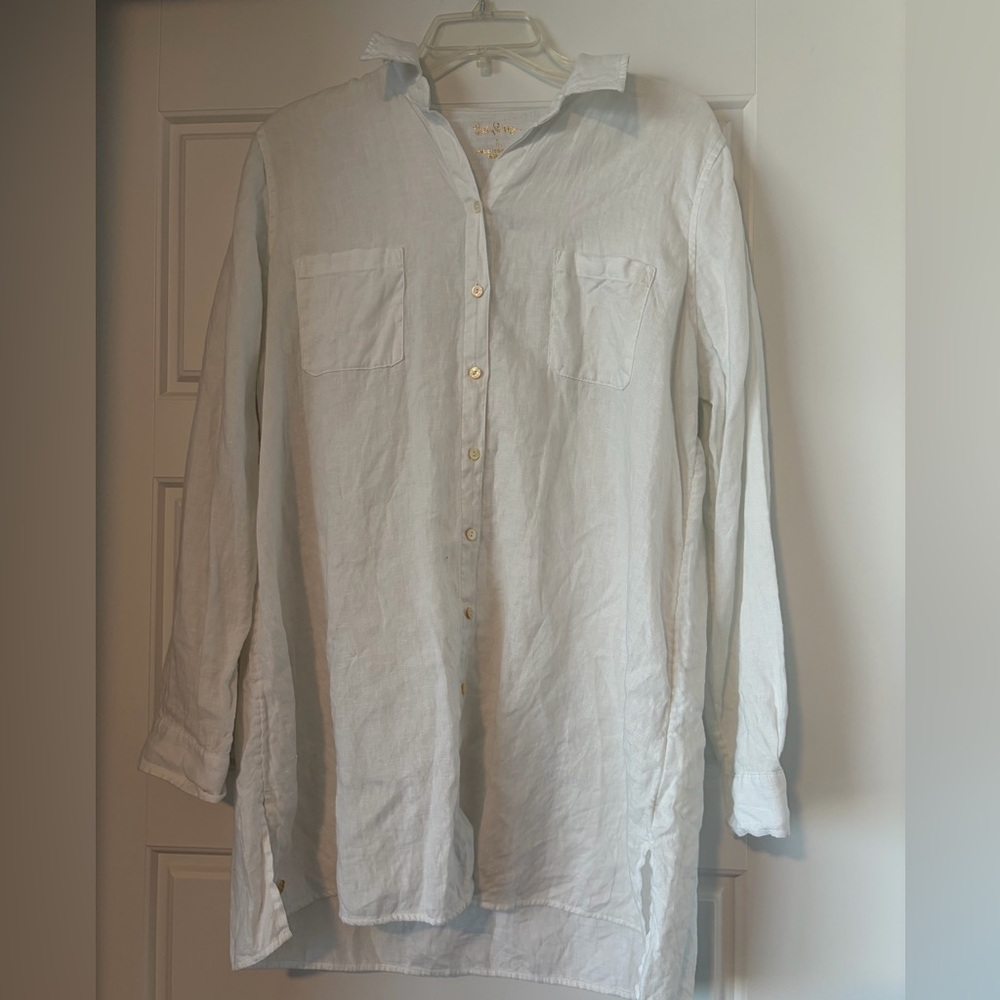 Lilly Pulitzer Seaview Linen Coverup